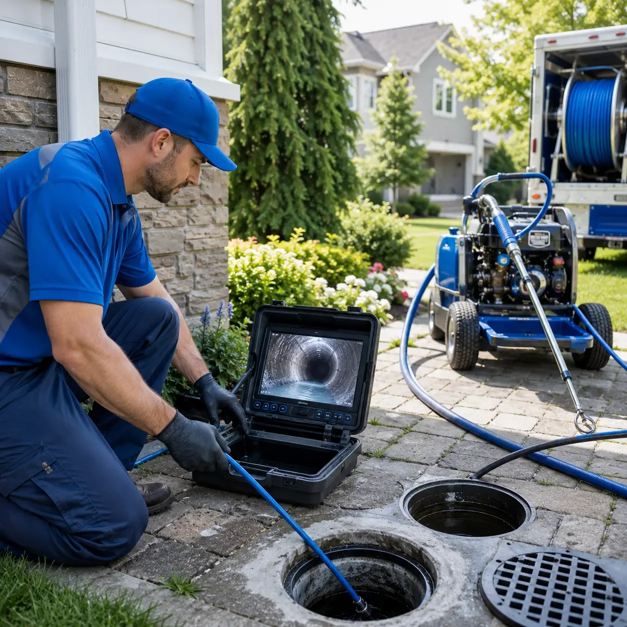 Outdoor drain cleaning professionals serving New Haven, CT